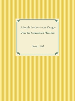 cover image of Über den Umgang mit Menschen